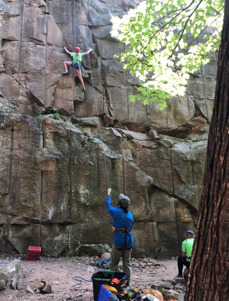 Minnesota rock climbing class